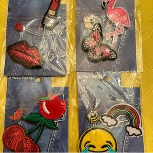 4 Craft Piece Pin Sets (each set has 3 pieces)